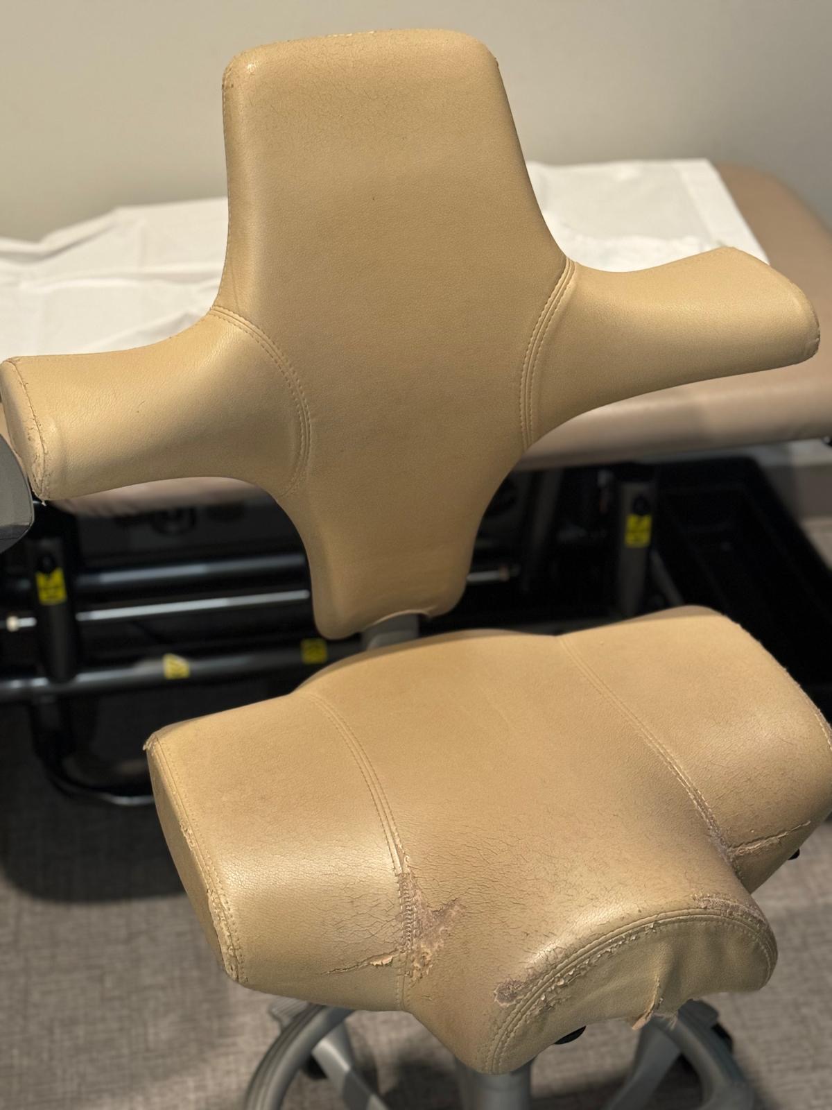 Office chair before restoration