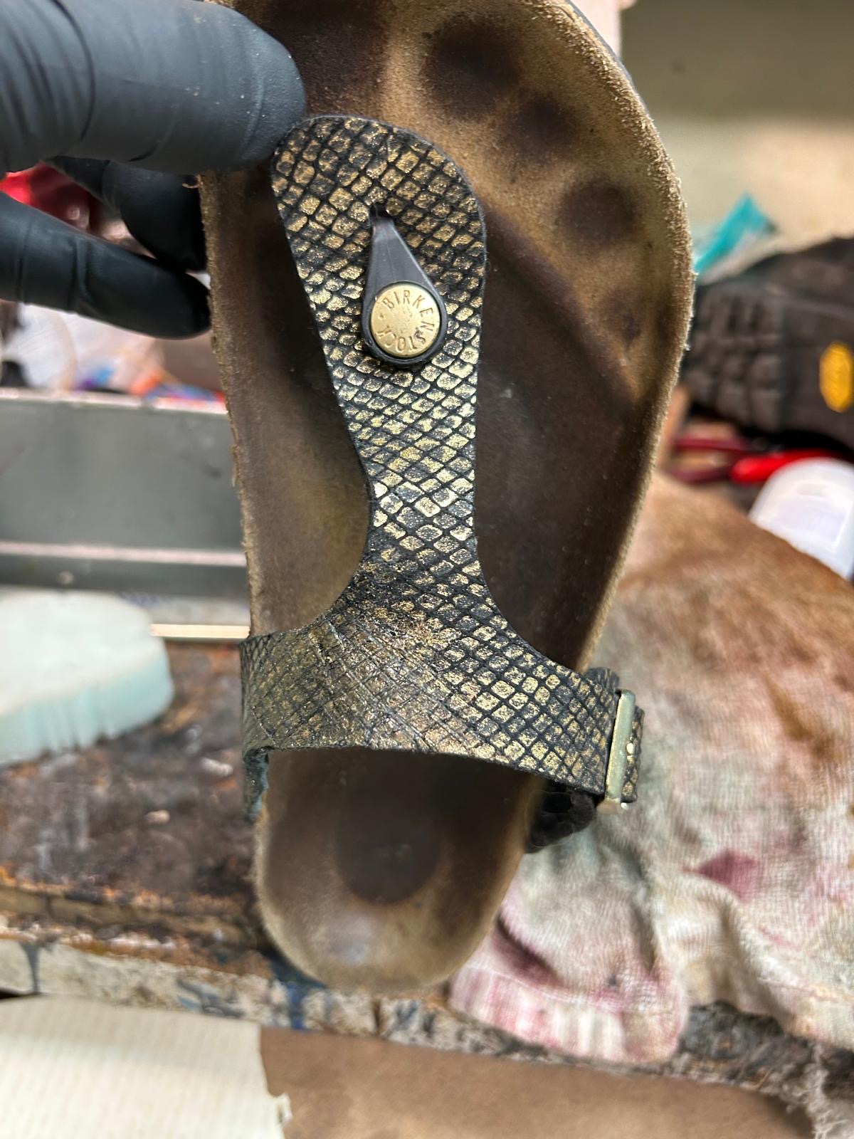 Worn Birkenstock strap