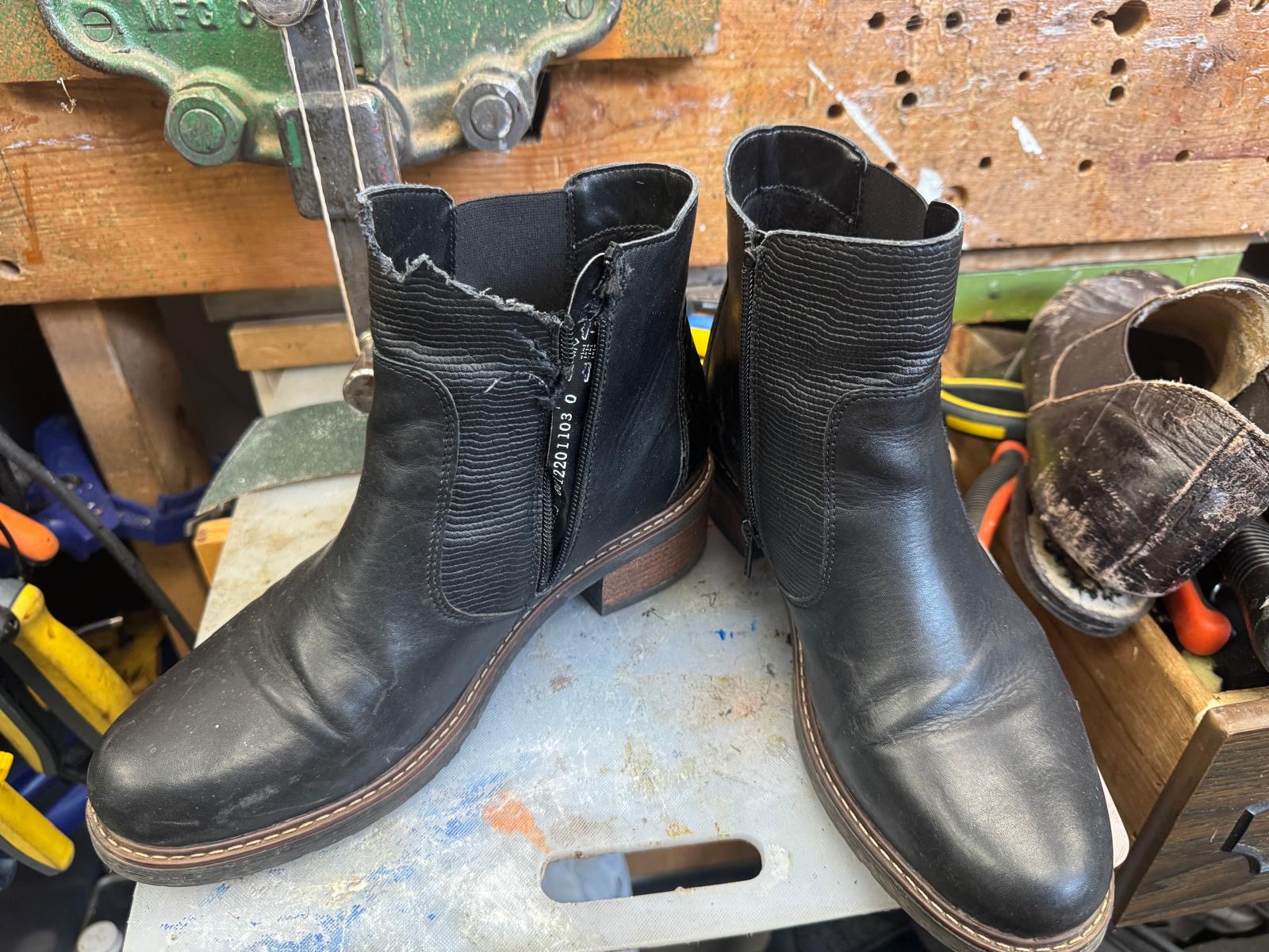 Leather shoe before care